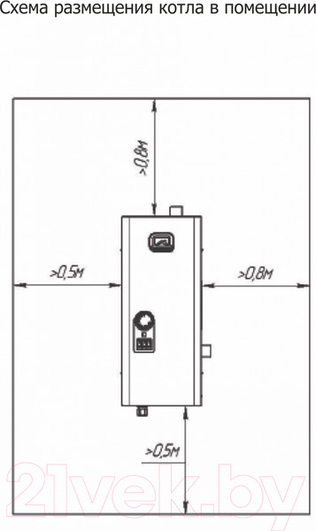 Изображение товара Электрический котел Теплодар Спутник 9 (белый)