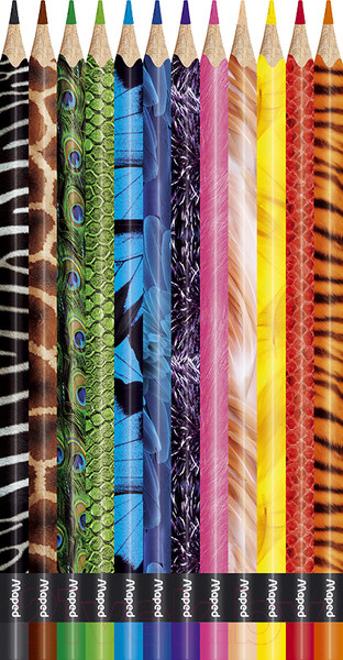 Изображение товара Набор цветных карандашей Maped Color' Peps Animal (12шт)