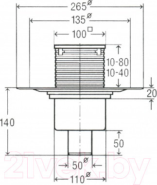Изображение товара Трап для душа Viega 583224