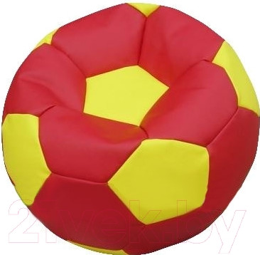 Изображение товара Бескаркасное кресло Flagman Мяч Стандарт М1.3-0908 (красный с желтым)
