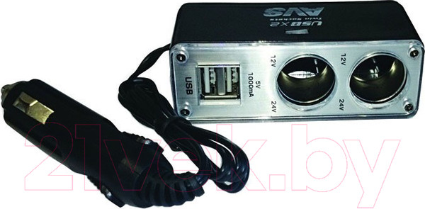 Изображение товара Разветвитель в прикуриватель AVS CS219U / 43262