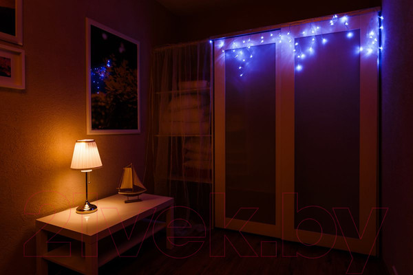 Изображение товара Светодиодная бахрома Neon-Night Айсикл 255-035 (2.4x0.6м, синий)