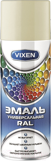 Изображение товара Эмаль автомобильная Vixen RAL 1015 / VX-11015 (520мл, светлая слоновая кость)