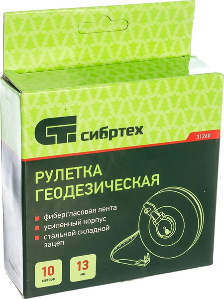 Изображение товара Рулетка СибрТех Геодезическая 31260 (10м)