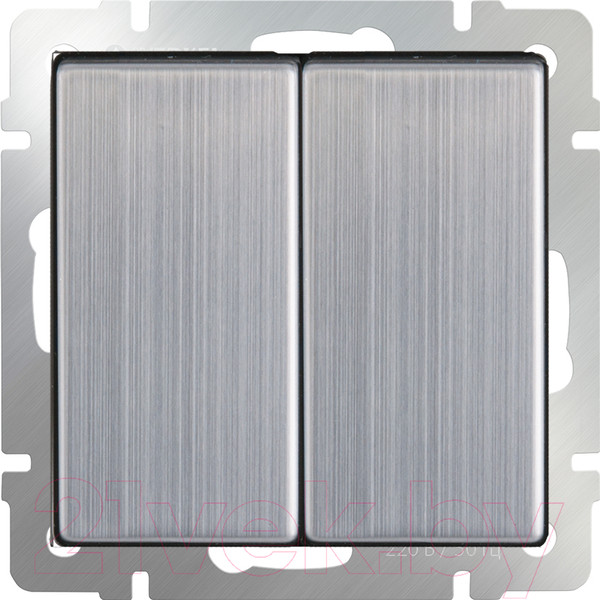 Изображение товара Выключатель Werkel WL02-SW-2G-2W / a028845 (глянцевый никель)