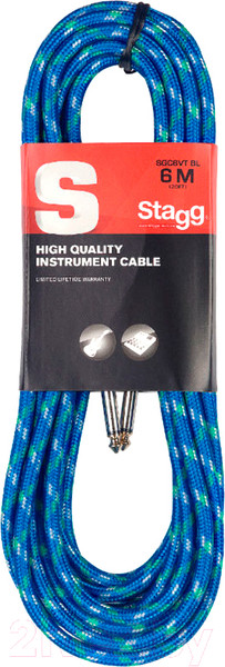 Изображение товара Кабель гитарный Stagg SGC6VT BL