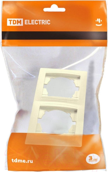 Изображение товара Рамка для выключателей и розеток TDM Лама SQ1815-0130 (слоновая кость)