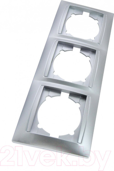 Изображение товара Рамка для выключателей и розеток TDM Лама SQ1815-0234 (серебристый металлик)