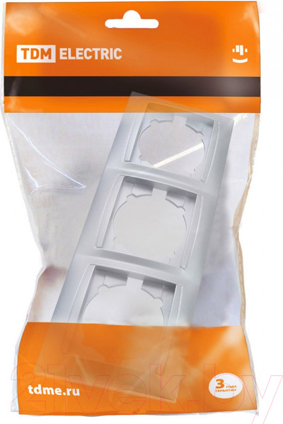 Изображение товара Рамка для выключателей и розеток TDM Лама SQ1815-0234 (серебристый металлик)