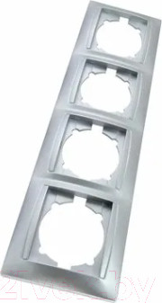 Изображение товара Рамка для выключателей и розеток TDM Лама SQ1815-0232 (серебристый металлик)