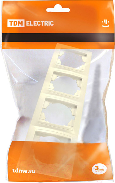 Изображение товара Рамка для выключателей и розеток TDM Лама SQ1815-0135 (слоновая кость)