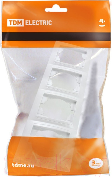 Изображение товара Рамка для выключателей и розеток TDM Лама SQ1815-0035 (белый)