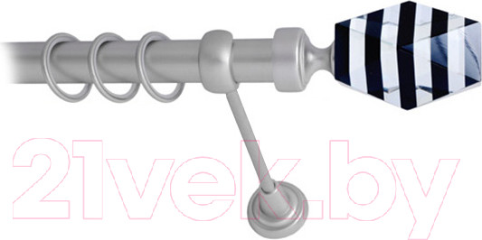 Изображение товара Карниз для штор Lm Decor Даймонд 135 1р гладкий 25мм (сатин, 3.6м)