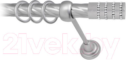 Изображение товара Карниз для штор Lm Decor Барамелла 117 1р витой 25мм (сатин, 2.8м)