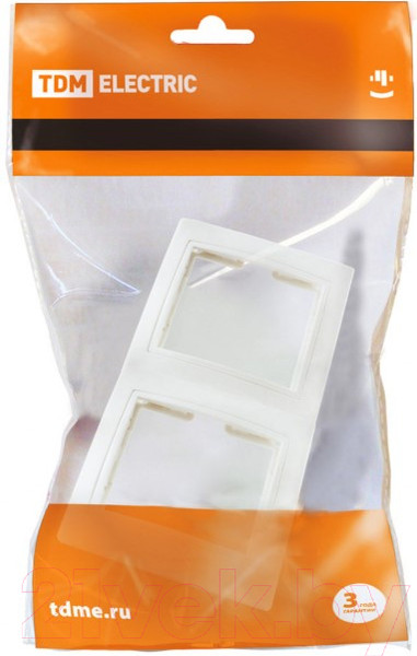 Изображение товара Рамка для выключателей и розеток TDM Таймыр SQ1814-0025 (белый)