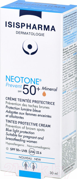 Изображение товара Крем для лица ISISPHARMA Neotone Prevent SPF50+ (30мл)