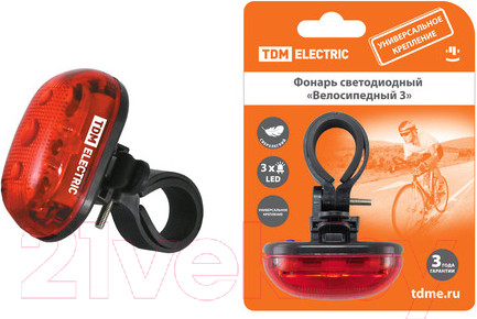 Изображение товара Фонарь для велосипеда TDM SQ0350-0029