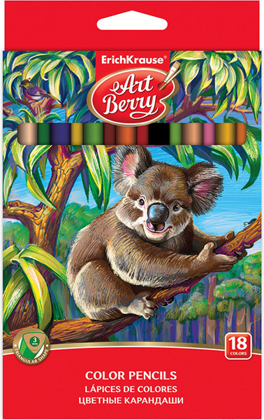 Изображение товара Набор цветных карандашей Erich Krause ArtBerry / 32881 (18шт)