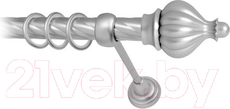 Изображение товара Карниз для штор Lm Decor Купол 145 1р витой 25мм (сатин, 2.4м)