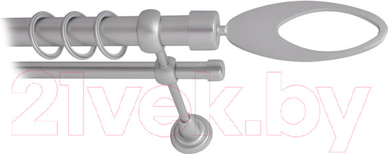 Изображение товара Карниз для штор Lm Decor Эллипс 178 1р гладкий 25мм (сатин, 2м)