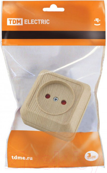 Изображение товара Розетка TDM Ладога SQ1801-0053 (сосна)