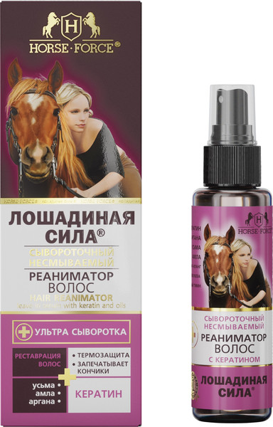 Изображение товара Спрей для волос Лошадиная сила Сывороточный реаниматор несмываемый (100мл)