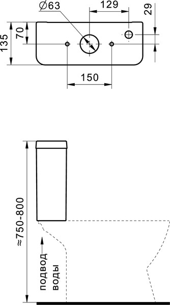 Изображение товара Унитаз напольный Santek Нео Лайт 1WH302409