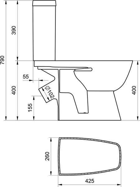 Изображение товара Унитаз напольный Santek Нео Лайт 1WH302409