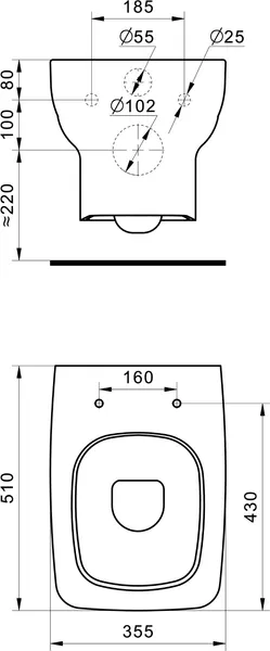 Изображение товара Унитаз подвесной Santek Нео 1WH302410