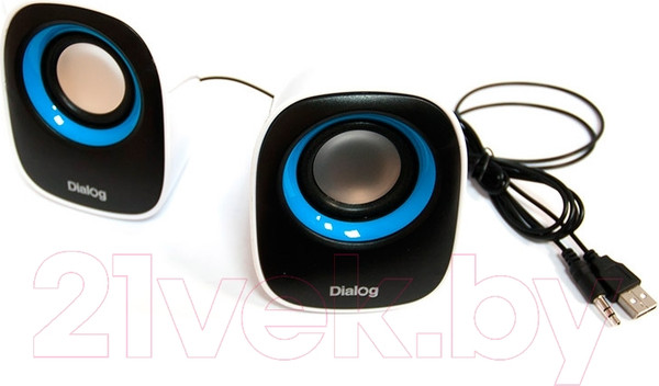 Изображение товара Мультимедиа акустика Dialog AC-06UP (черный/белый)