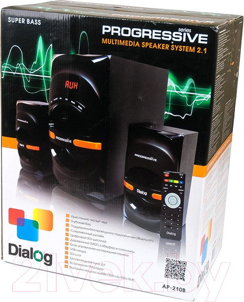 Изображение товара Мультимедиа акустика Dialog AP-210B (черный)