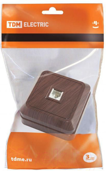 Изображение товара Розетка TDM Ладога SQ1801-0041 (бук)