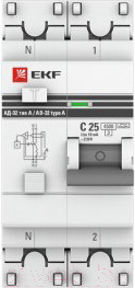 Изображение товара Дифференциальный автомат EKF PROxima АД-32 1P+N 40А/30мА / DA32-40-30-pro