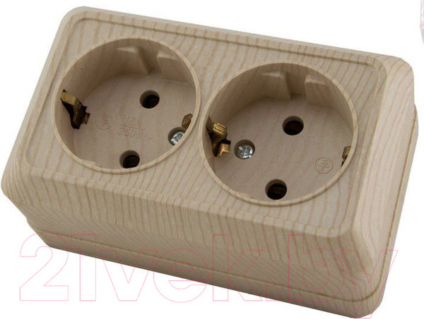 Изображение товара Розетка TDM SQ1801-0052 (сосна)