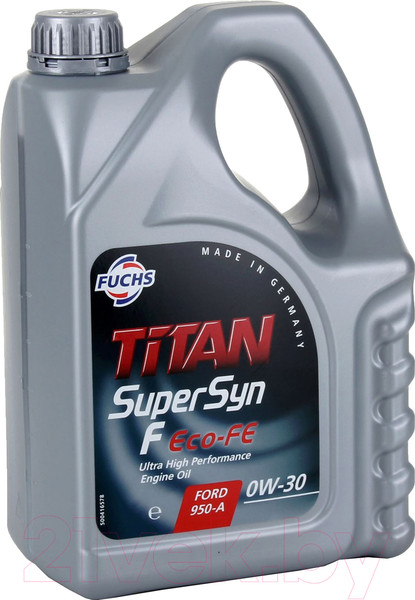 Изображение товара Моторное масло Fuchs Titan Supersyn F Eco-FE 0W30 / 601425516 (5л)