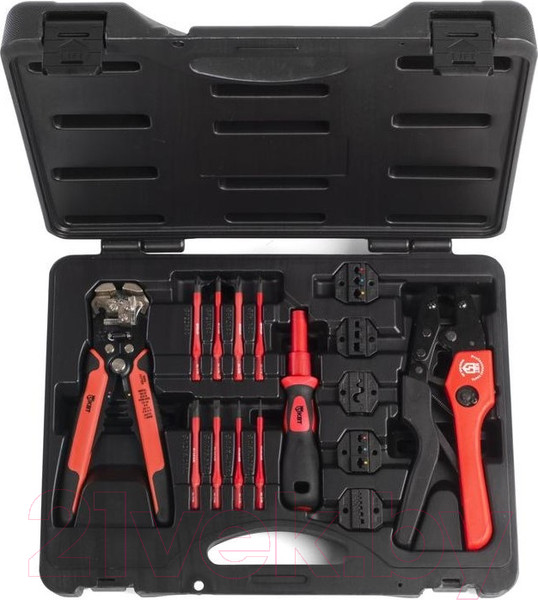 Изображение товара Набор обжимного инструмента КВТ UNI 79758