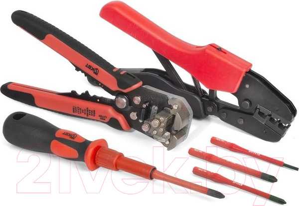 Изображение товара Набор обжимного инструмента КВТ UNI 79758