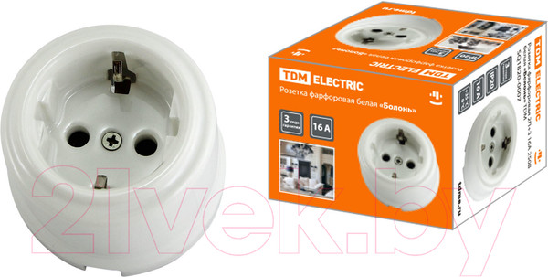 Изображение товара Розетка TDM Болонь SQ1820-0007 (белый)