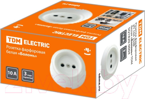 Изображение товара Розетка TDM Болонь SQ1820-0004 (белый)