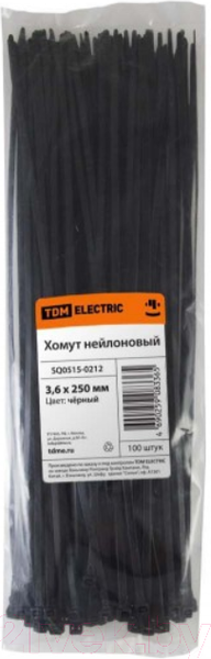 Изображение товара Стяжка для кабеля TDM SQ0515-0212 (100шт)