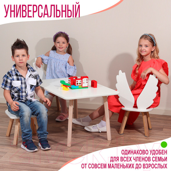 Изображение товара Стул детский Millwood Ангел СТЛ-1 (белый/береза)