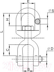 Изображение товара Вертлюг ЕКТ C90172