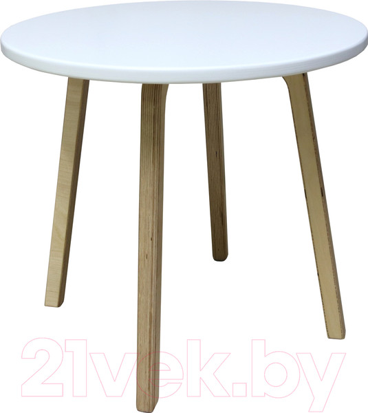 Изображение товара Стол детский Millwood Круглый СК-1 (белый/береза)