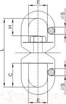 Изображение товара Вертлюг ЕКТ C90171