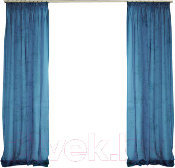Изображение товара Гардины Delfa СТШ/Д-050 Voile/8816 (200x250, синий)