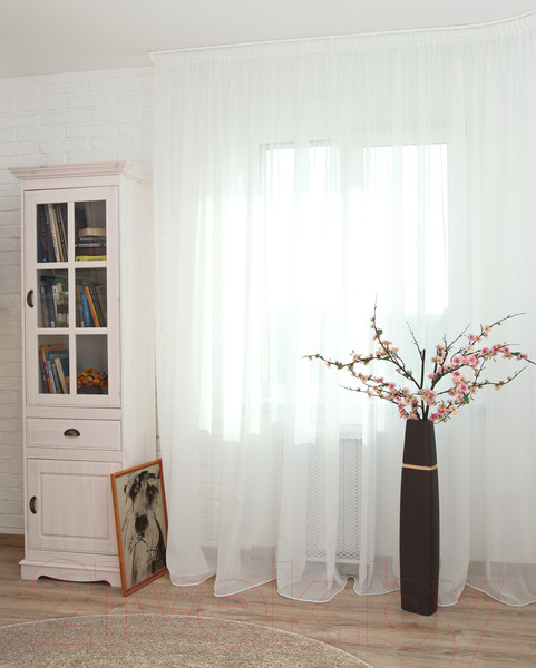 Изображение товара Гардина Delfa СТШ Voile W191/71002 (500x270, молочный)