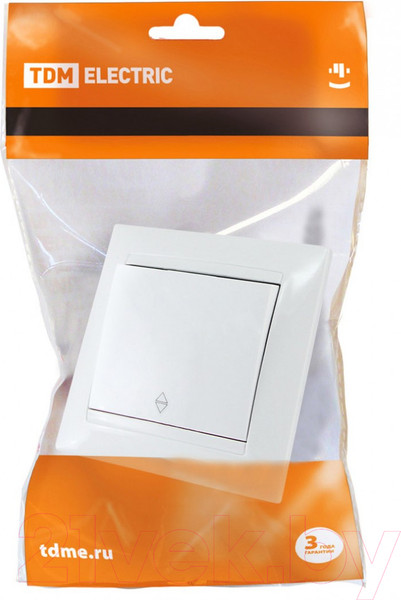 Изображение товара Выключатель TDM Лама SQ1815-0006 (белый)