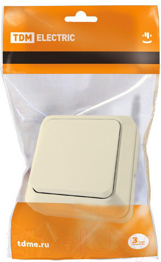 Изображение товара Выключатель TDM Ладога SQ1801-0002 (слоновая кость)