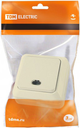 Изображение товара Выключатель TDM Ладога SQ1801-0010 (слоновая кость)