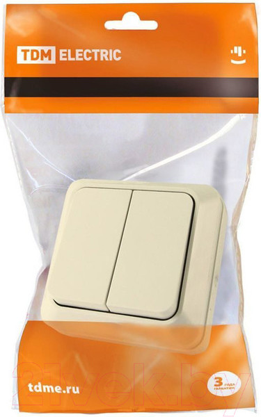 Изображение товара Выключатель TDM Ладога SQ1801-0004 (слоновая кость)